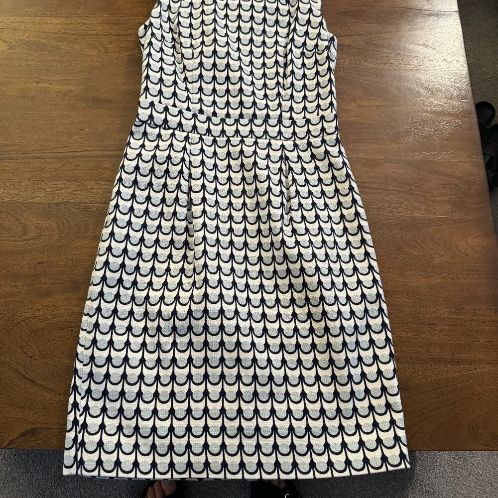 Ann Taylor Black and White Patterned Dress